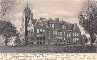 Wolcott High School New York Postcard
