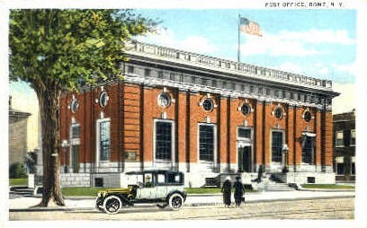 Post Office - Rome, New York NY Postcard