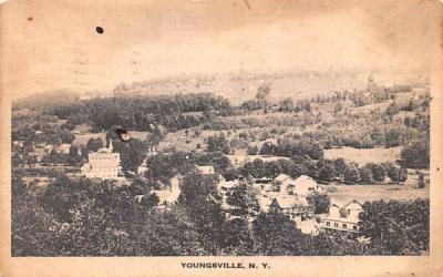 Bird's Eye View Youngsville, New York Postcard
