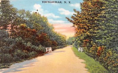 Dirt Road Youngsville, New York Postcard