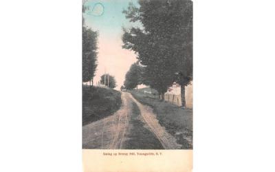 Going up Breezy Hill Youngsville, New York Postcard