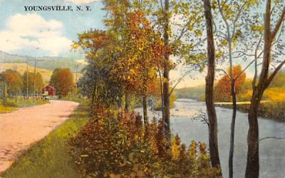 Stream View Youngsville, New York Postcard