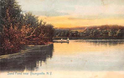 Sand Pond Youngsville, New York Postcard