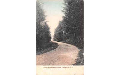 Road to Jeffersonville Youngsville, New York Postcard
