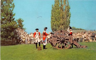 Colonial Cannon Firing Demonstration Youngstown, New York Postcard