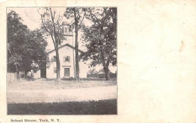 School House York, New York Postcard