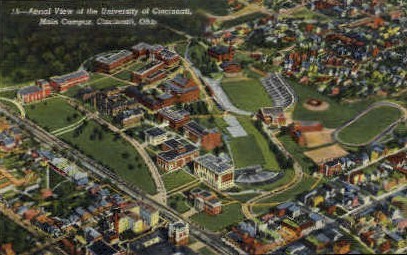University of Cincinnati - Ohio OH Postcard