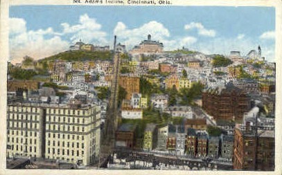 Mt. Adams Incline - Cincinnati, Ohio OH Postcard