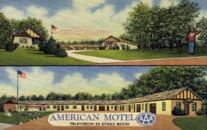 American Motel - Cincinnati, Ohio OH Postcard