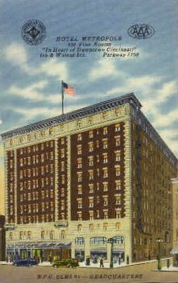 Hotel Metropole - Cincinnati, Ohio OH Postcard