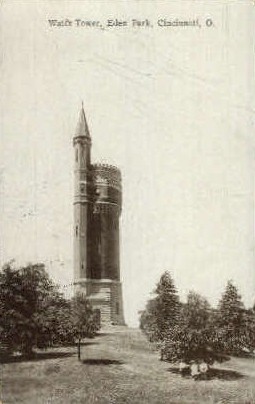 Water Tower, Eden Park - Cincinnati, Ohio OH Postcard