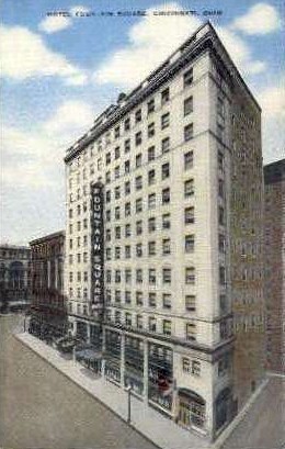 Hotel Fountain Square - Cincinnati, Ohio OH Postcard