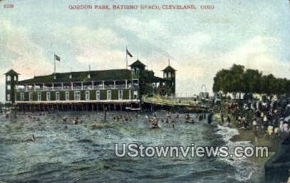 Gordon Park Bathing Beach - Cleveland, Ohio OH Postcard