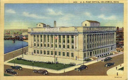 U. S. Post Office - Columbus, Ohio OH Postcard