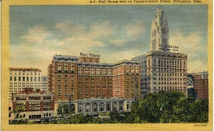 Neil House and Le Veque-Lincoln Tower - Columbus, Ohio OH Postcard