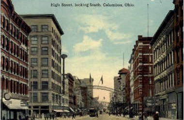 High Street - Columbus, Ohio OH Postcard