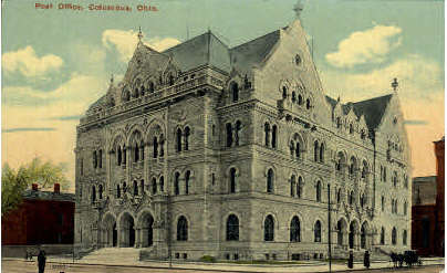 Post Office - Columbus, Ohio OH Postcard