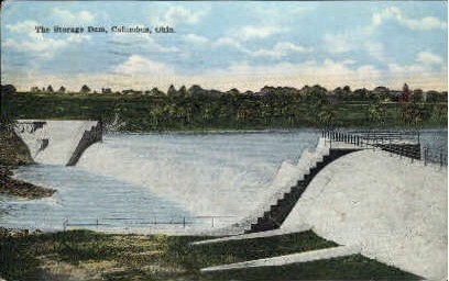 The Storage Dam - Columbus, Ohio OH Postcard