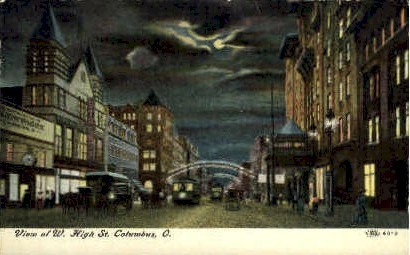 W. High Street - Columbus, Ohio OH Postcard