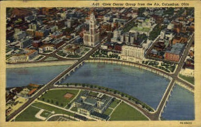 Civic Center Group - Columbus, Ohio OH Postcard