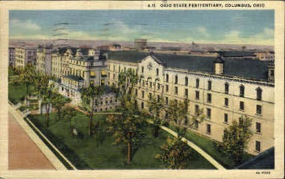 Ohio State Penitentiary - Columbus Postcard