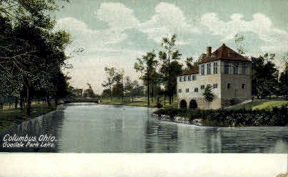 Goodale Park Lake - Columbus, Ohio OH Postcard