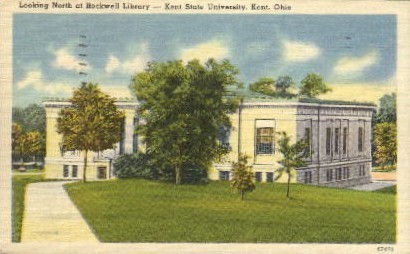 Rockwell Library, Kent State University - Ohio OH Postcard