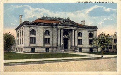 Public Library - Portsmouth, Ohio OH Postcard