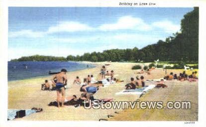 Lake Erie, OH,     :     Lake Erie, Ohio Postcard