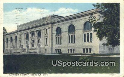 Carnegie Library - Columbus, Ohio OH Postcard