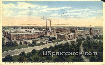 Goodyeart Tire Rubber Company - Akron, Ohio OH Postcard