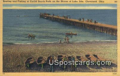 Lake Erie - Cleveland, Ohio OH Postcard