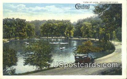 Lake - Brookside Park, Ohio OH Postcard