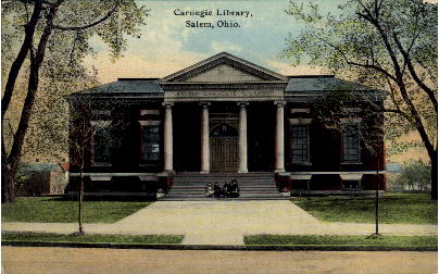Carnegie Library - Salem, Ohio OH Postcard