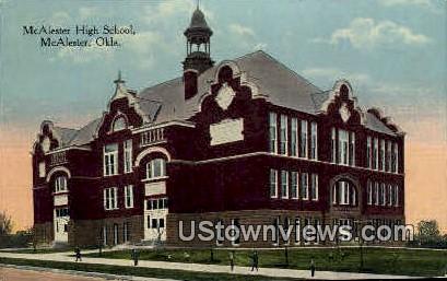 McAlester High School - Oklahoma OK Postcard
