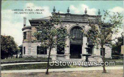 Carnegie Public Library - Oklahoma City Postcards, Oklahoma OK Postcard