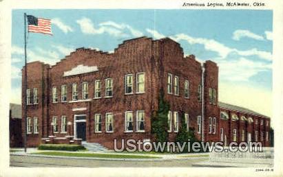 American Legion - McAlester, Oklahoma OK Postcard