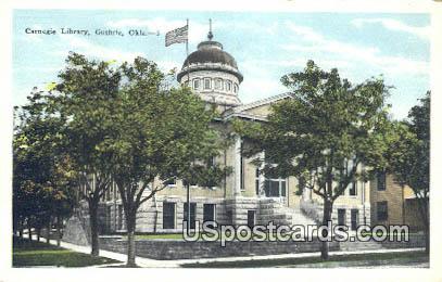 Carnegie Library - Guthrie, Oklahoma OK Postcard