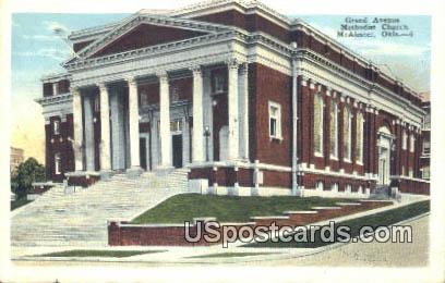 Grand Avenue Methodist Church - McAlester, Oklahoma OK Postcard