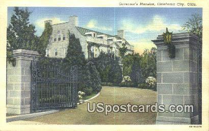 Governor's Mansion - Oklahoma City Postcards, Oklahoma OK Postcard
