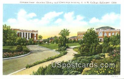 Library & Chemistry Building, A & M College - Stillwater, Oklahoma OK Postcard