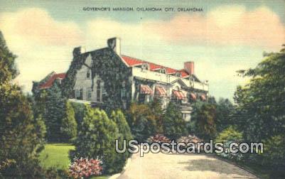 Governor's Mansion - Oklahoma City Postcards, Oklahoma OK Postcard