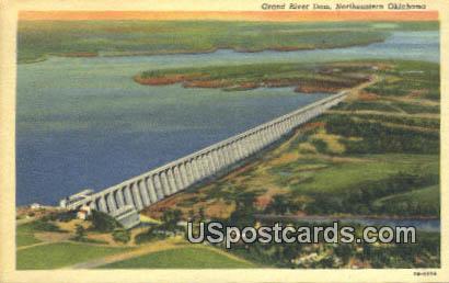 Grand River Dam - Northeastern Oklahoma Postcards, Oklahoma OK Postcard