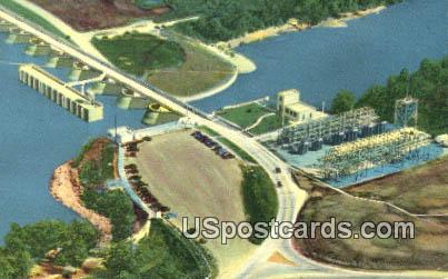 Grand River Dam - Northeastern Oklahoma Postcards, Oklahoma OK Postcard