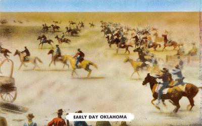 Opening of Oklahoma 1889 OK