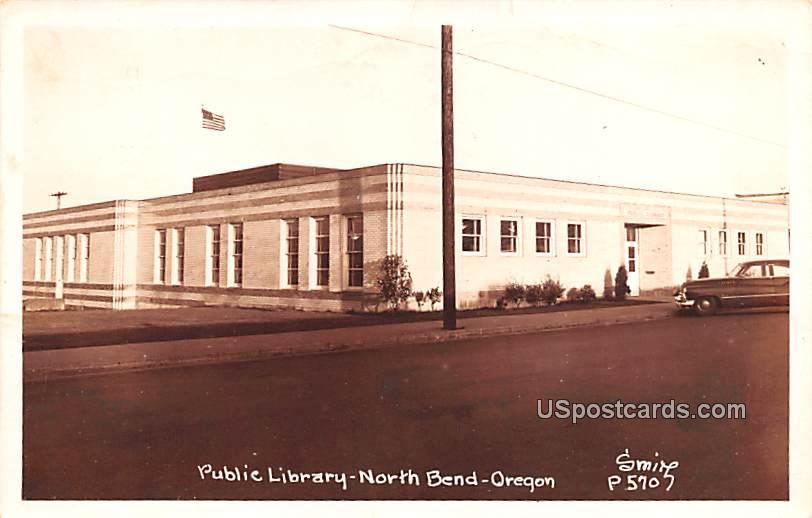 Public Library - North Bend, Oregon OR Postcard