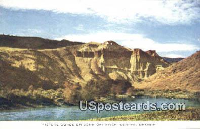 Gorge, John Day River - Central Oregon Postcards, Oregon OR Postcard