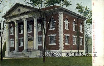 Spalding Memorial Library - Athens, Pennsylvania PA Postcard