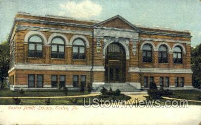 Easton Public Library - Pennsylvania PA Postcard