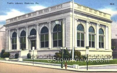 Public Library, Hazleton - Pennsylvania PA Postcard